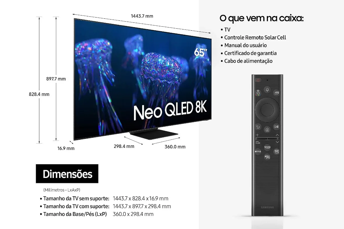 Smart TV Neo QLED 8K 2022 QN800B QN800BGXZD