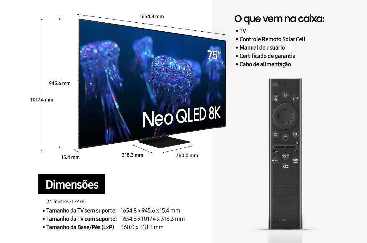 Smart TV Neo QLED 8K 2022 QN800B QN800BGXZD