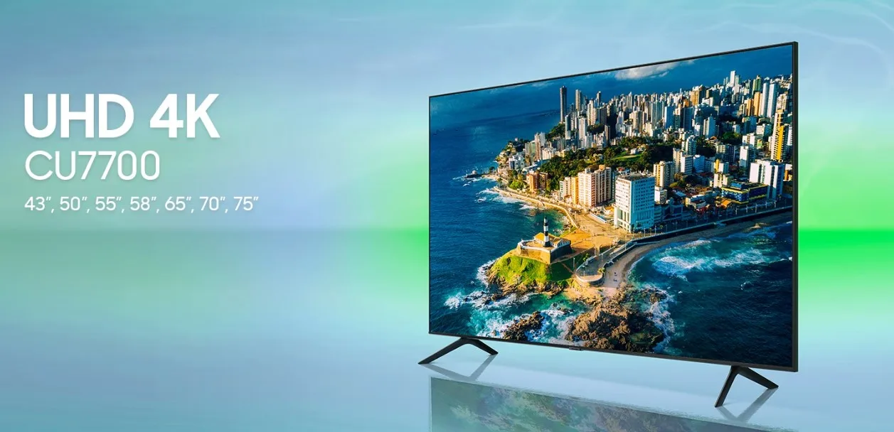 Smart TV Samsung 2023 Crystal UHD CU7700GXZD