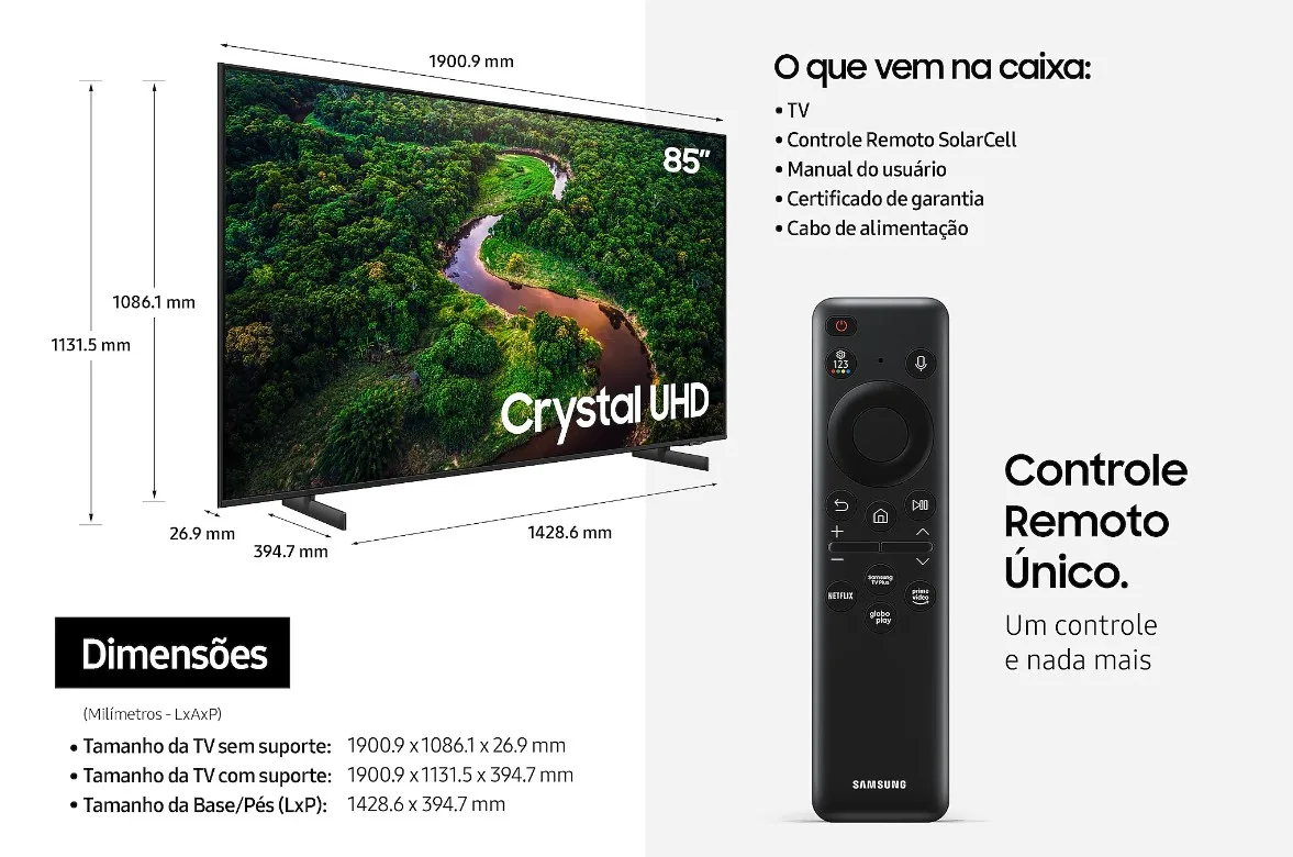 Smart TV 2023 Samsung Crystal UHD CU8000