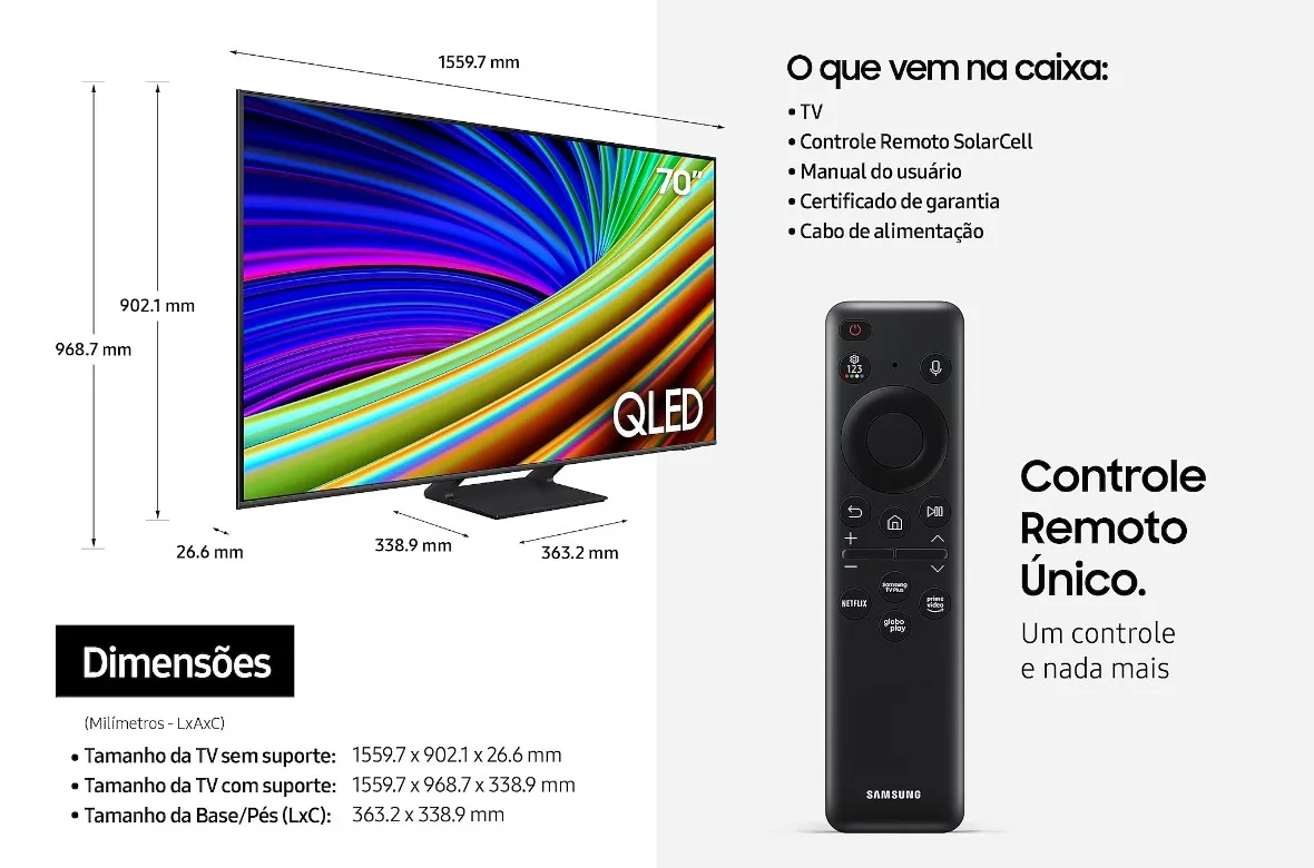 Smart TV Samsung QLED 2023 Q65CAGXZD