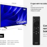 Smart TV Samsung Crystal UHD UN50DU8000GXZD 2024