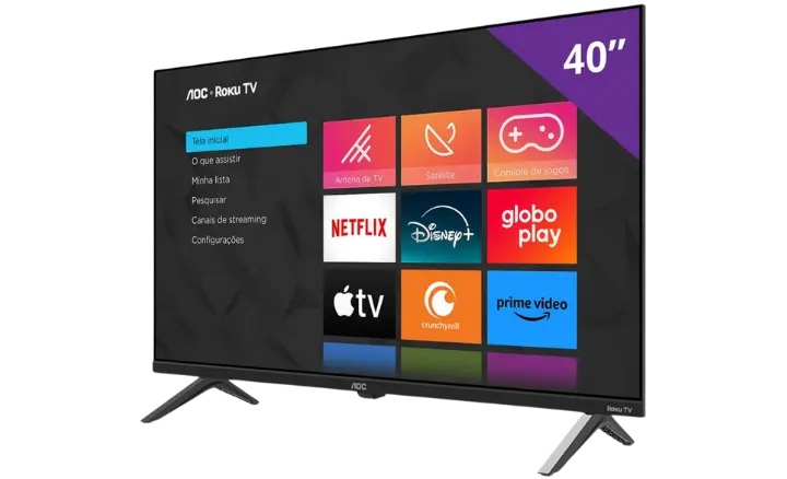 Smart TV AOC Roku TV 5045 40S5045/78G 2024 - Ficheiro Técnico