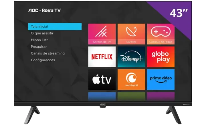 Smart TV AOC Roku TV 5045 43S5045/78G 2024 - Ficheiro Técnico