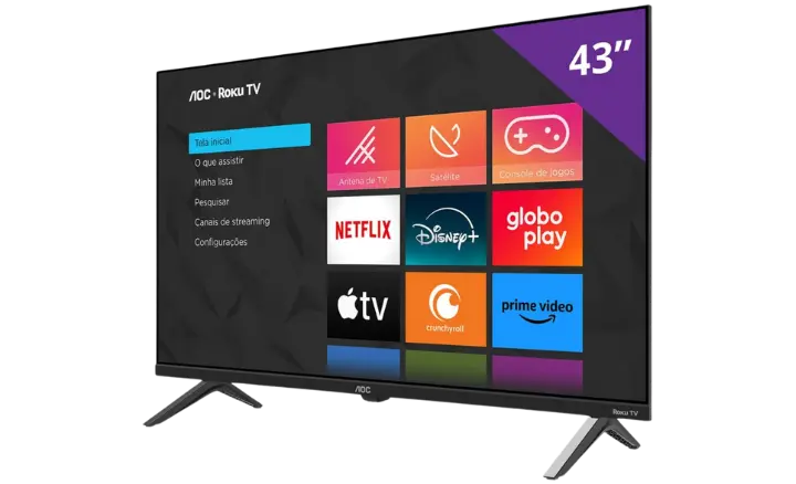 Smart TV AOC Roku TV 5045 43S5045/78G 2024 - Ficheiro Técnico