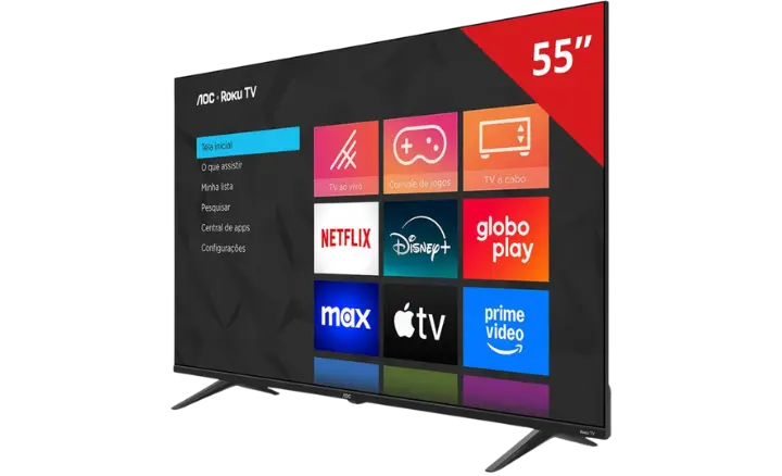 Smart TV AOC Roku TV 7045 55U7045/78G 2025 - Ficheiro Técnico