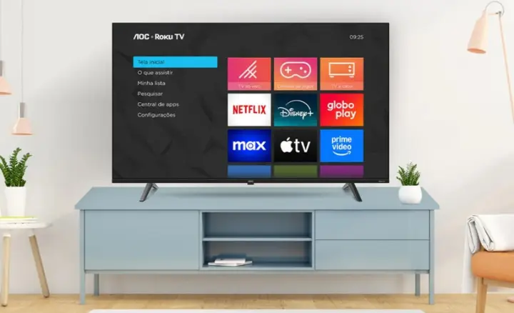 Smart TV AOC Roku TV 7045 2025 - Ficheiro Técnico