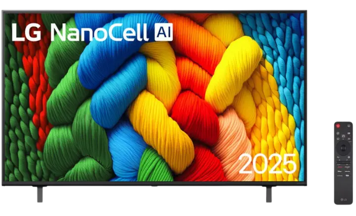 Smart TV LG NanoCell AI 2025 NANO80ASA - Ficheiro Técnico
