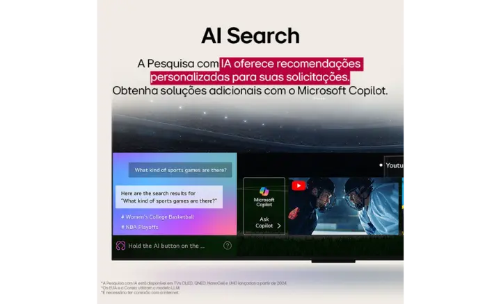 Smart TV LG QNED AI QNED80ASA 2025 - Ficheiro Técnico