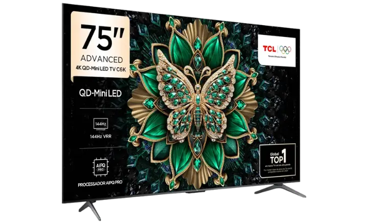 Smart TV TCL 75C6K 2025 - Ficheiro Técnico