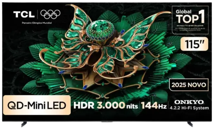 Smart TV TCL 115C7K 2025 - Ficheiro Técnico