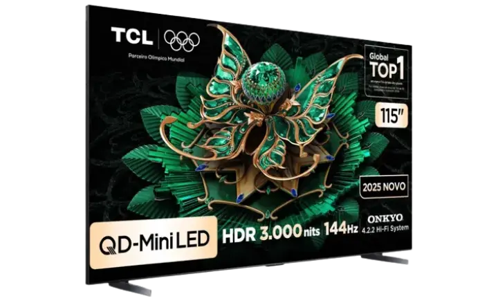 Smart TV TCL 115C7K 2025 - Ficheiro Técnico