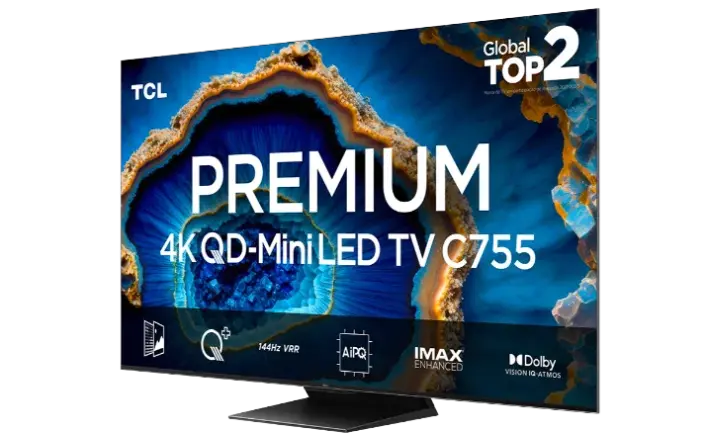 Smart TV TCL C755 2024 - Ficheiro Técnico