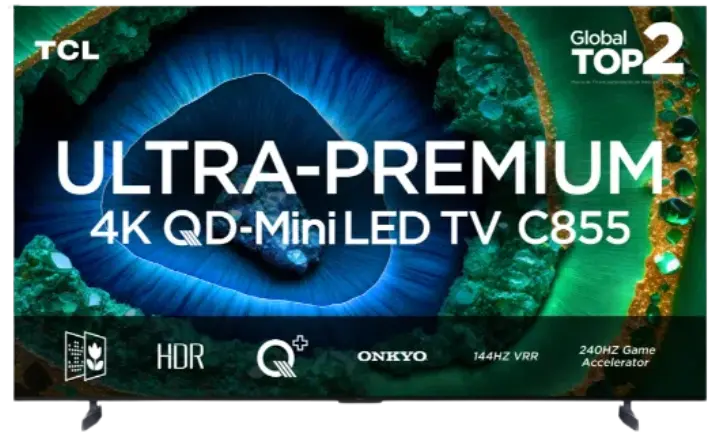 Smart TV TCL C855 2024 - Ficheiro Técnico