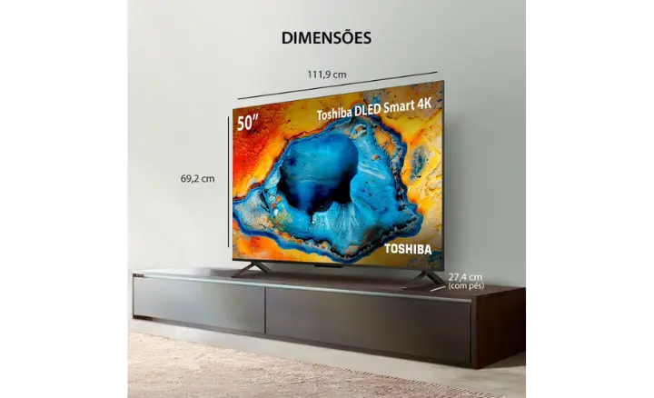 Smart TV TOSHIBA C350N 50C350NS 2025 - Ficheiro Técnico