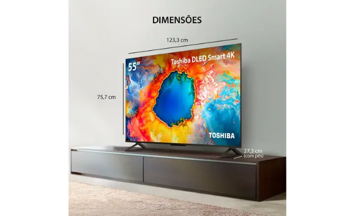 Smart TV TOSHIBA C350N 55C350NS 2025 - Ficheiro Técnico