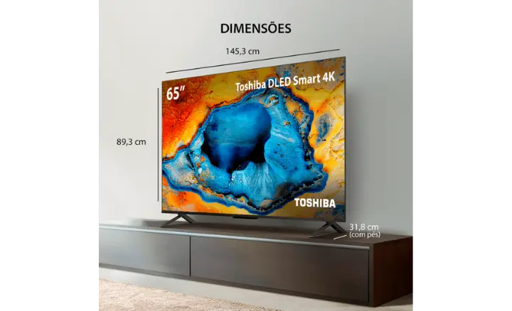 Smart TV TOSHIBA C350N 65C350NS 2025 - Ficheiro Técnico