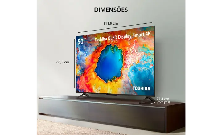 Smart TV TOSHIBA C450N 50C450NS 2025 - Ficheiro Técnico