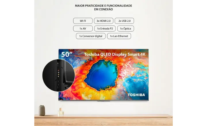 Smart TV TOSHIBA C450N 50C450NS 2025 - Ficheiro Técnico