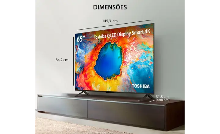 Smart TV TOSHIBA C450N 65C450NS 2025 - Ficheiro Técnico