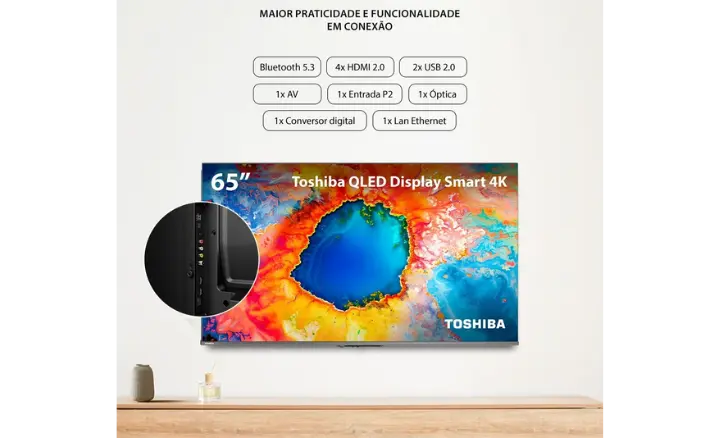 Smart TV TOSHIBA C450N 65C450NS 2025 - Ficheiro Técnico