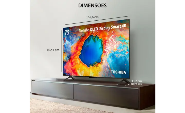 Smart TV TOSHIBA C450N 75C450NS 2025 - Ficheiro Técnico