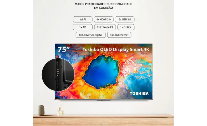 Smart TV TOSHIBA C450N 75C450NS 2025 - Ficheiro Técnico