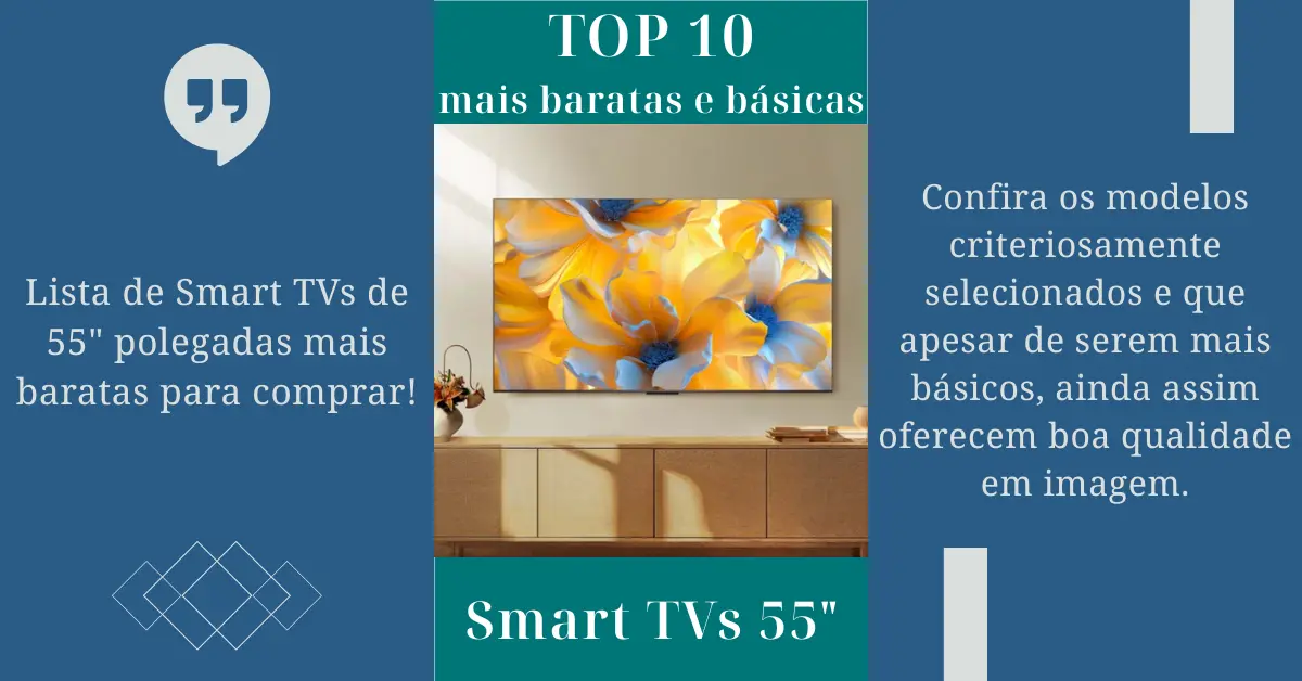 TOP 10 - Mais baratas Smart TVs de 55 polegadas - Ficheiro Técnico