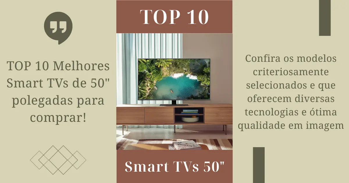 TOP 10 - Melhores Smart TVs de 50 polegadas - Ficheiro Técnico
