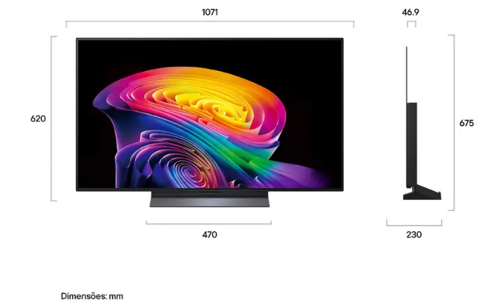 Smart TV LG OLED evo AI C6 2026 OLED48C6PSA - Ficheiro Técnico
