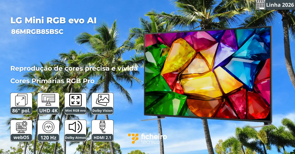 Smart TV LG Mini RGB evo AI 2026 - 86MRGB85BSC
