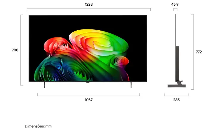 Smart TV LG OLED AI 2026 OLED55B6PSA - Ficheiro Técnico