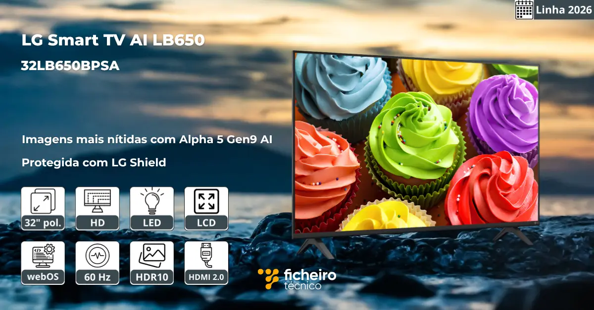 Smart TV LG AI LB650 2026 32LB650BPSA