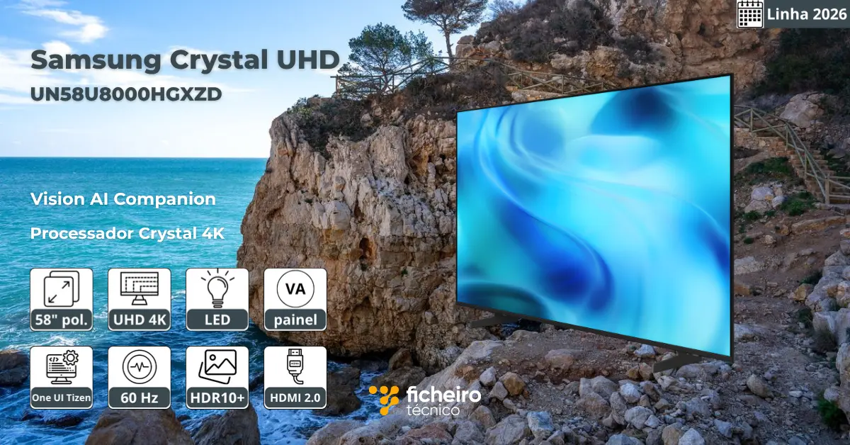 Samsung Crystal UHD UN58U8000HGXZD