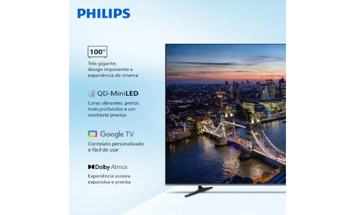 Smart TV Philips 2026 100MLED801/78 - Ficheiro Técnico