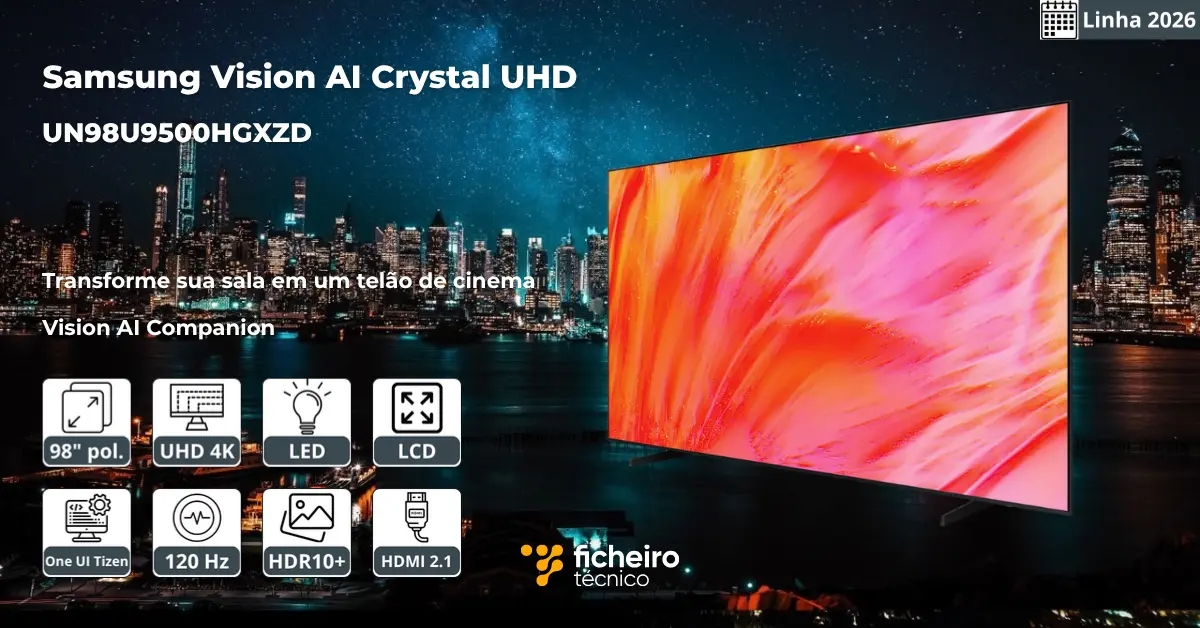 Samsung Vision AI Crystal UHD UN98U9500HGXZD