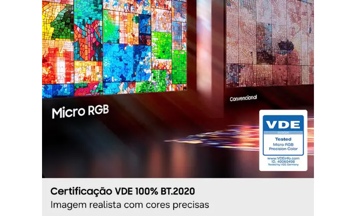 Smart TV Samsung Vision AI Micro RGB R85H 2026 - Ficheiro Técnico