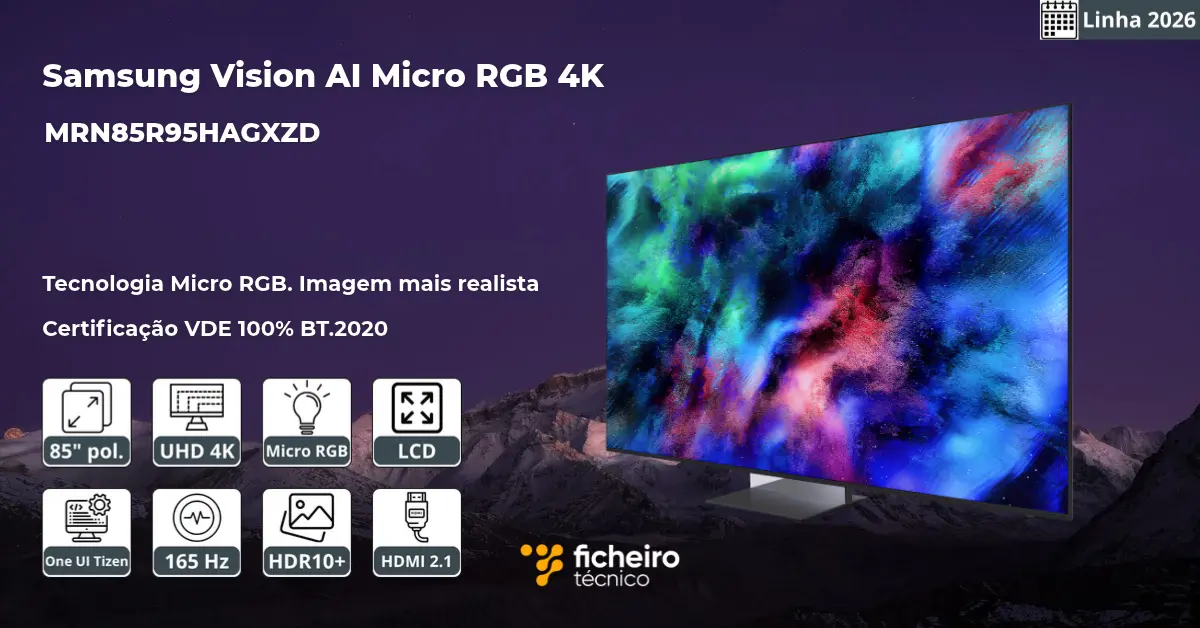 Samsung Vision AI Micro RGB 4K MRN85R95HAGXZD